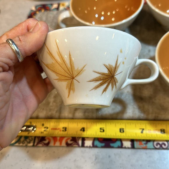 Vintage MCM Ben Seibel 'Harvest Time True China Tea Cups, Set of 2 -other 2 free - Picture 2 of 6